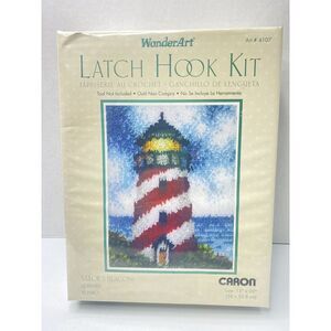 Lighthouse Craft Kit New Sealed Caron‎ Latch Hook Kit Sailors Beacon